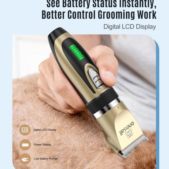 Dog Clippers and Dog Paw Trimmer Kit 2 in 1 Low Noise Cordless - Picture 2 of 6